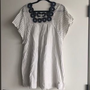 Madewell linen blend dress